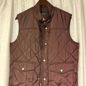 Quilted fleece lined vest